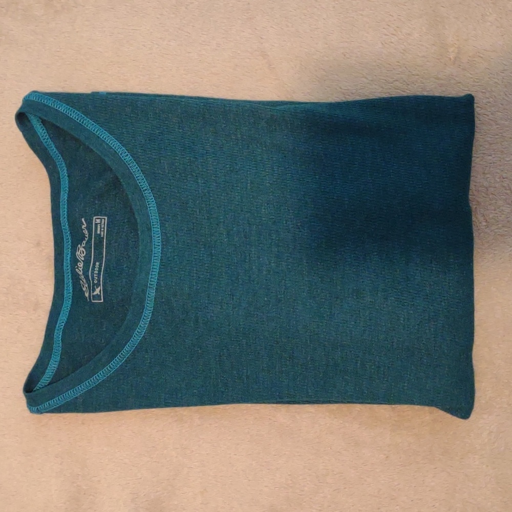 Eddie Bauer Outdoor teal long sleeve women's shirt medium